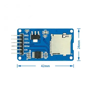 ! 10 шт./лот карта Micro SD модуль считывания карт Mini TF интерфейсы SPI с чипом преобразователя уровня для 2