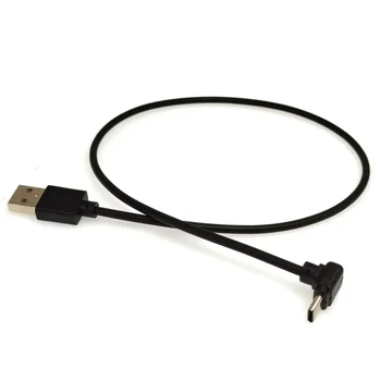 100 ШТ кабелей для передачи данных C-type-0,5 метра C-type USB 2.0, штекерный разъем под прямым углом 90 градусов, эластичный USB-C длиной 25/50/100 см 1