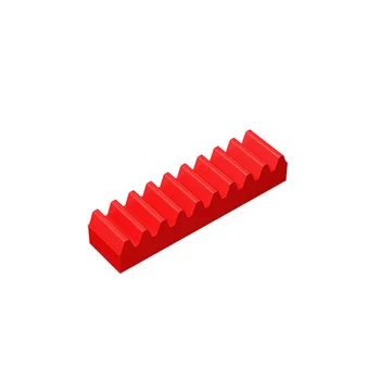 10шт деталей MOC Brick 3743 Высокотехнологичная зубчатая рейка 1 x 4 Совместимых строительных блока Particle DIY Kid Puzzle Brain Toy Подарок на День рождения