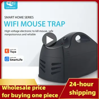 2.4ghz Mouse Catcher Беспроводной Убийца Грызунов Mouse Killer Smartlife Черная Мышеловка Приложение Для Управления Крысиной Ловушкой Для Вредителей Датчик Мышеловки