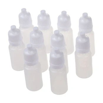 20 штук пластиковых бутылочек-пипеток из полиэтилена низкой плотности объемом 10 МЛ 1/3 унции, защищающих от детей, Масло-лосьон