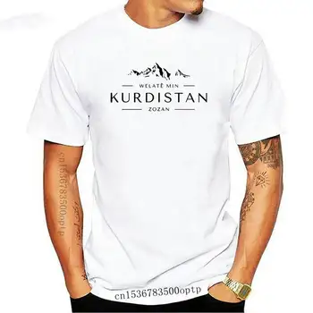 2019 Модная Черная футболка С коротким рукавом Kurdistan Welate Min, Футболка Kurdistan My Home, Летняя Футболка Homme 0