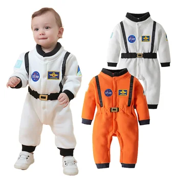 2023 Осенний костюм Астронавта для маленьких мальчиков, космический костюм, комбинезон для малышей, Хэллоуин, Рождество, Вечеринка по случаю Дня рождения, Маскарадный костюм, комбинезон
