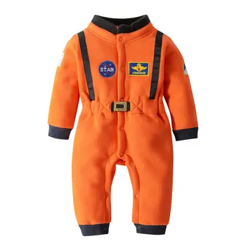 2023 Осенний костюм Астронавта для маленьких мальчиков, космический костюм, комбинезон для малышей, Хэллоуин, Рождество, Вечеринка по случаю Дня рождения, Маскарадный костюм, комбинезон 1
