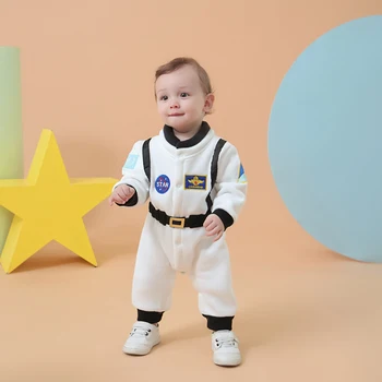 2023 Осенний костюм Астронавта для маленьких мальчиков, космический костюм, комбинезон для малышей, Хэллоуин, Рождество, Вечеринка по случаю Дня рождения, Маскарадный костюм, комбинезон 4