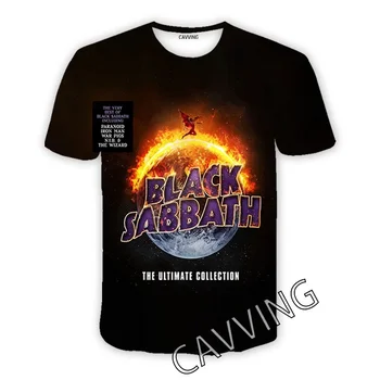 2024 Европа и Соединенные Штаты Взрывное лето Black SABBATHE Рок Повседневная футболка Хип-Хоп футболка Harajuku Плюс размер Топ 6XL 3