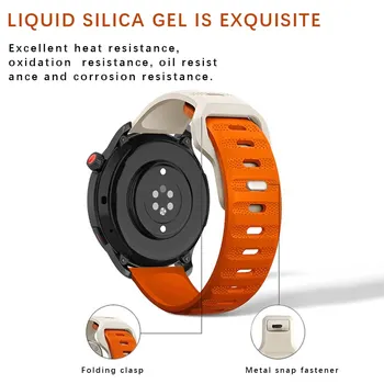 20мм 22мм Ремешок Для Samsung Galaxy Watch 4 6 classic/5 Pro/3/active 2 Силиконовый браслет huawei watch gt 2/2e 3 pro ремешок 3