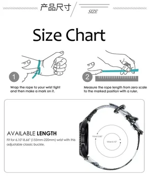 22 мм Нейлоновый Ремешок для Huawei Watch 3/4/GT3 46 мм Samsung Galaxy Watch 3/Gear S3 Петля Браслет Ремень для Amazfit GTR4/Stratos Band 5
