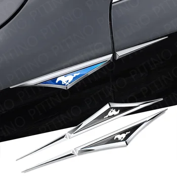2шт Автомобильный Аксессуар Модифицированный Кузов Автомобиля Боковые Двери Лезвия Автомобильные Наклейки для Ford Mustang GT 350 500 2015-2021 SHELBY Auto Accessories
