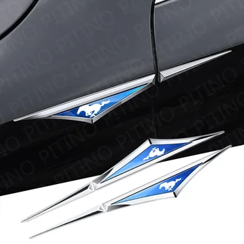 2шт Автомобильный Аксессуар Модифицированный Кузов Автомобиля Боковые Двери Лезвия Автомобильные Наклейки для Ford Mustang GT 350 500 2015-2021 SHELBY Auto Accessories 1