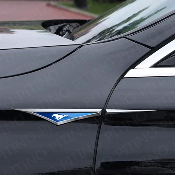 2шт Автомобильный Аксессуар Модифицированный Кузов Автомобиля Боковые Двери Лезвия Автомобильные Наклейки для Ford Mustang GT 350 500 2015-2021 SHELBY Auto Accessories 3