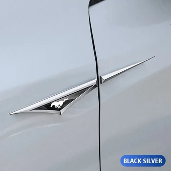 2шт Автомобильный Аксессуар Модифицированный Кузов Автомобиля Боковые Двери Лезвия Автомобильные Наклейки для Ford Mustang GT 350 500 2015-2021 SHELBY Auto Accessories 5