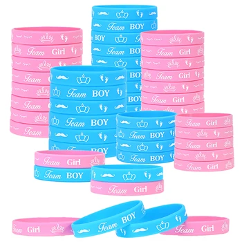 36шт Синий Розовый силиконовый браслет с пользовательской печатью, фирменный браслет, гладкий браслет на запястье, команда пользовательских браслетов 0