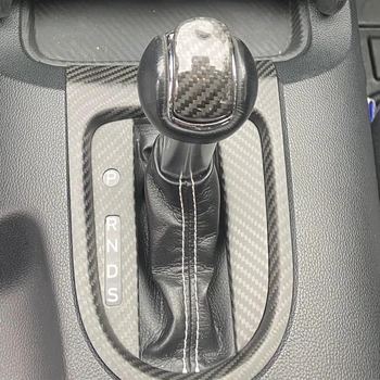 3шт Из Настоящего Углеродного Волокна Интерьер Автомобиля Коробка Переключения Передач Панель Крышка Отделка Рамки Комплект Для Ford Mustang 2015-2020 Аксессуары 5