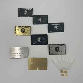 4428 лазерная резка усовершенствованной высококачественной кредитной карты с магнитной полосой из черного металла