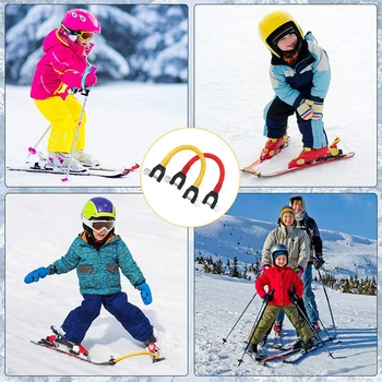 5 Цветов Соединитель для лыжных Наконечников Начинающие Зимние Дети Взрослые Тренировки на открытом воздухе Спортивные Аксессуары для Сноуборда 5