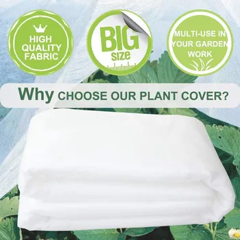 5x33 фута нетканого покрытия для растений от мороза, зимнего покрытия для защиты растений, средства защиты растений от обморожения, теплоизоляционного покрытия, ткани