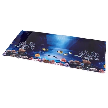 6X Синий фон с пресным морем, плакат с океанским пейзажем, фон для аквариума, Розничная продажа 1