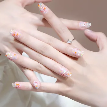 7,5 мл стильного женского однотонного / красочного лака для ногтей, многоцелевой клей для дизайна ногтей для женщин и девочек 0