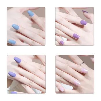 7,5 мл стильного женского однотонного / красочного лака для ногтей, многоцелевой клей для дизайна ногтей для женщин и девочек 4