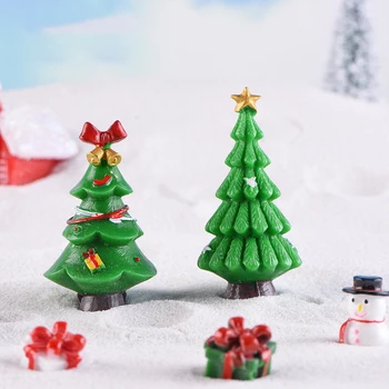7 Стилей Искусственный снег Звезда Колокольчик Бант Рождественская елка Миниатюрный пейзаж Сцена Поддельное Рождество Новогодняя вечеринка Украшения для домашнего стола 0