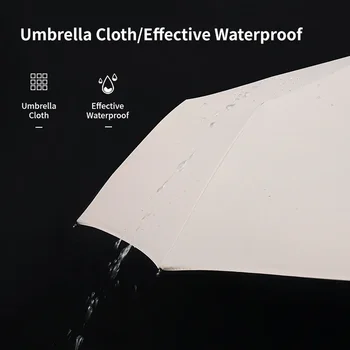 8 Ребристых дорожных зонтов от дождя и солнца, Ветрозащитный многоцветный дорожный зонт с автоматическим открытием и закрытием 4