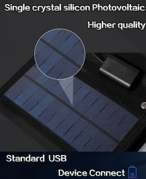 800 Вт 6-кратное портативное зарядное устройство для солнечных батарей из поликристаллического кремния USB 5 В постоянного тока складная солнечная панель для зарядки мобильного телефона power bank 2