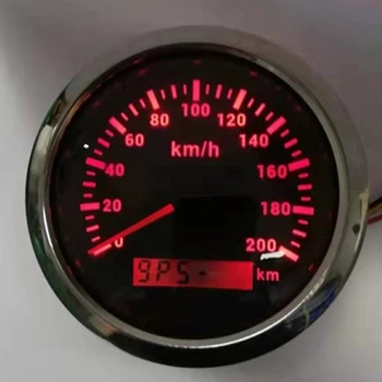 85 мм 200 км /Ч GPS Спидометр 9-32 В с красной подсветкой Одометр Подходит для всех видов автомобилей 3