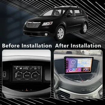 Android 13 Автомагнитола для Subaru Tribeca WX W10 2004-2014 GPS Carplay Навигация Android Авто Стерео 4G Wifi Видео Без 2din DVD 1