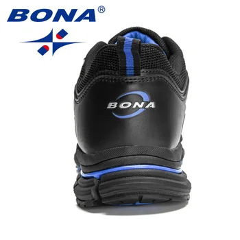 BONA 2023 новые дизайнеры, мужские кроссовки из экшн-кожи, высококачественная спортивная обувь на массивной платформе, дышащая для прогулок на свежем воздухе. 1