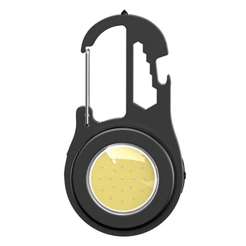 BORUIT Мини-брелок-фонарик, Многофункциональный Портативный фонарь Type-C, перезаряжаемый Фонарик С магнитом, Аварийный фонарь на открытом воздухе 0