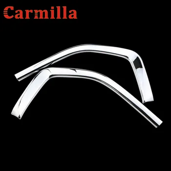 Carmilla 2 шт./компл. ABS Хромированная Передняя Решетка Автомобиля Сетчатая Отделка Наклейка Украшение Для Toyota Innova 2016 2017 Модификация