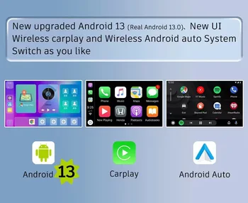 Carplay Ai Box Android 13 Беспроводной Android Auto 5G QCM6490 8-ядерный 8 + 128G HD-Выход 4G LTE GPS для OEM-проводного Apple Carplay 1