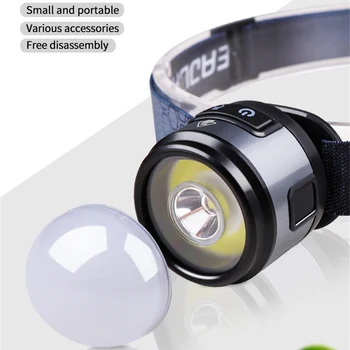 COB LED Портативный прожектор, Мини-Многофункциональная индукционная фара с сильным светом, Кемпинг на открытом воздухе, Рыбалка 4