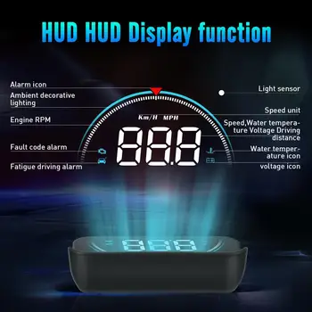 OBD HUD Головной дисплей Цифровой спидометр бортового компьютера автомобиля 2