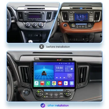 Ossuret 2Din Android Auto Автомагнитола для Toyota RAV4 2013-2017 Мультимедиа GPS Навигация CarPlay Стерео DSP RDS 4G-LTE UI7862 5
