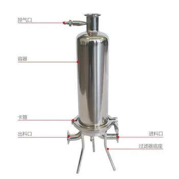 S304 Санитарный Складной Фильтрующий элемент из полипропилена Прецизионная труба Микропористый Фильтр Фильтр для разделения масла и воды 4