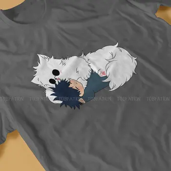Sleepy Megumi Повседневная футболка Jujutsu Kaisen Аниме Креативная футболка для отдыха Мужская футболка 3