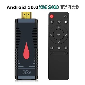 X96 S400 TV Stick Android 10,0 Allwinner H313 Smart Mini TV Dongle 2 ГБ 16 ГБ 1 ГБ 8 ГБ 2,4 G Wifi 4K HD Медиаплеер Телеприставка