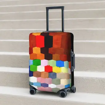 Абстрактный геометрический чехол для чемодана, Винтажная защита для бизнеса, практичный чемодан для отпуска