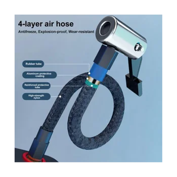 Автомобильный воздушный насос Воздушный насос для шин интеллектуальный воздушный насос для накачивания шин Авто Обеспечивает высокое качество 5