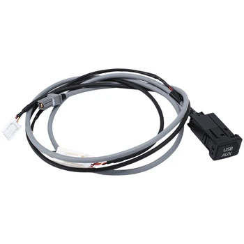 Автомобильный переключатель интерфейса USB AUX, 5-контактный разъем, адаптер, жгут проводов, комплект кабелей для Toyota Corolla Camry RAV4 Prius Verso Highlander 0