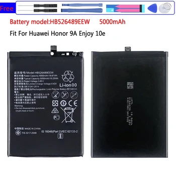 Аккумулятор мобильного телефона HB526489EEW 5000 мАч для Huawei Honor 9A для Changwan 9A Enjoy 10e Bateria