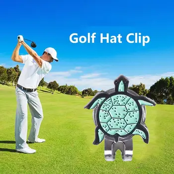 Аксессуары для игрока в гольф Магнитный прицельный инструмент Маркер для мяча для гольфа Отметка положения мяча для гольфа Зажим для шляпы для гольфа черепаха 0