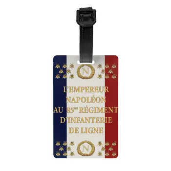 Багажные Бирки с Наполеоновским Французским Флагом 85-го полка, Изготовленные на Заказ Багажные Бирки с Флер Де Лис Франции, Идентификационная Этикетка Для Защиты Частной жизни