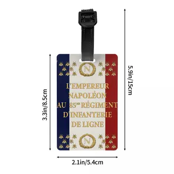 Багажные Бирки с Наполеоновским Французским Флагом 85-го полка, Изготовленные на Заказ Багажные Бирки с Флер Де Лис Франции, Идентификационная Этикетка Для Защиты Частной жизни 3