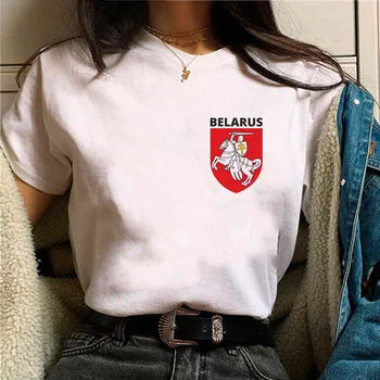 белорусские футболки, женский графический топ, женская одежда из комиксов аниме харадзюку 0