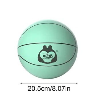 Бесшумный баскетбольный мяч для детей и молодежи, бесшумный тренировочный мяч для детей, портативный детский тренировочный мяч для похлопывания, спортивный мяч для дома, подарок на День рождения для 5
