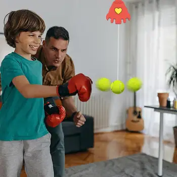 Боксерский рефлекторный мяч с боксерским скоростным мячом и рефлекторным скоростным ударным мячом Для тренировки скорости боя Ударные мячи для поднятия боксера Мма 4