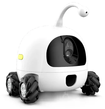 Веб-камера нового дизайна Full HD 1080P Умный питомец Робот Робот-игрушка для домашних животных Робот с камерой для собак Игрушка для кошек Умный робот-компаньон